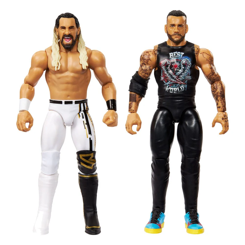 WWE Main Event Showdown Action Figures CM Punk vs Seth "Freakin" Rollins 2-Pack 15 cm - Image 4