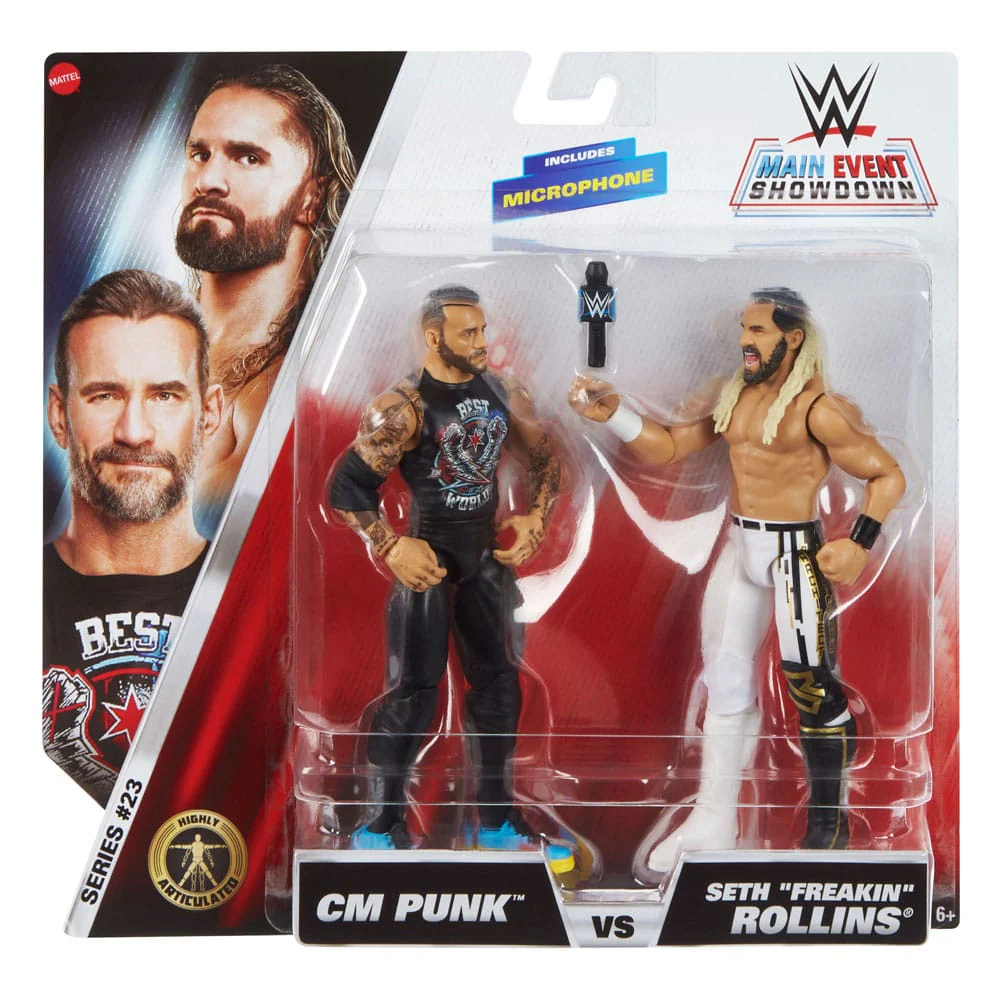 WWE Main Event Showdown Action Figures CM Punk vs Seth "Freakin" Rollins 2-Pack 15 cm - Image 2